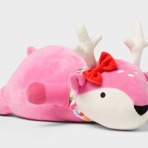Pillowfort weighted plush deer pink holiday sensory